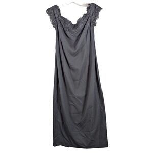 Datiani Maxi Dress Womens 14‎ Black Lace Lounge Sleeveless Whimsigoth Bewitched